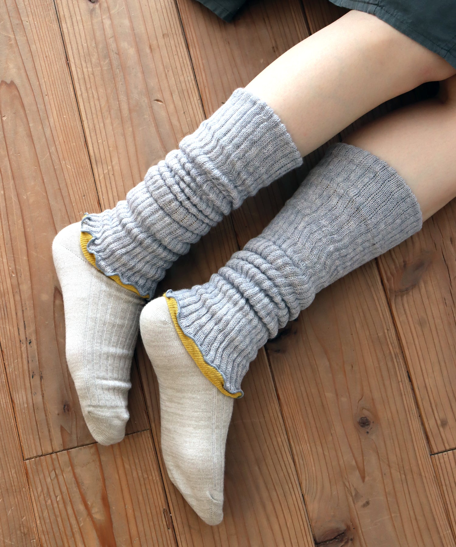 ライトグレー杢