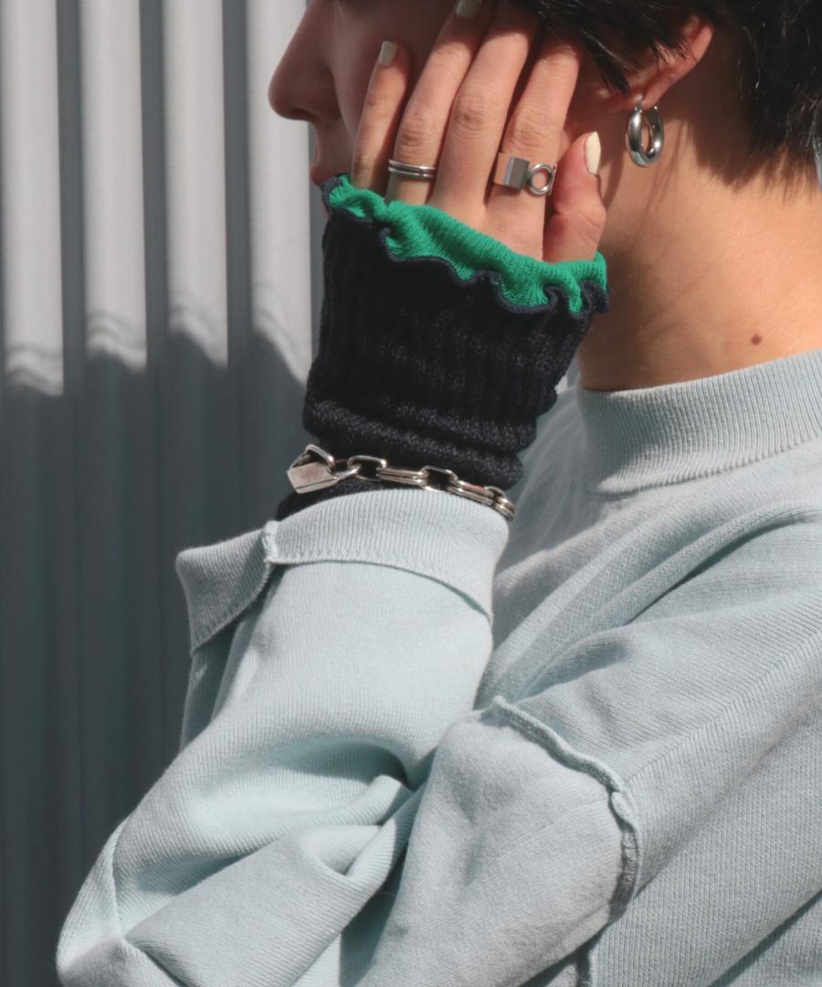 内側コットン 2WAY レッグウォーマー＆アームウォーマー (ロング)