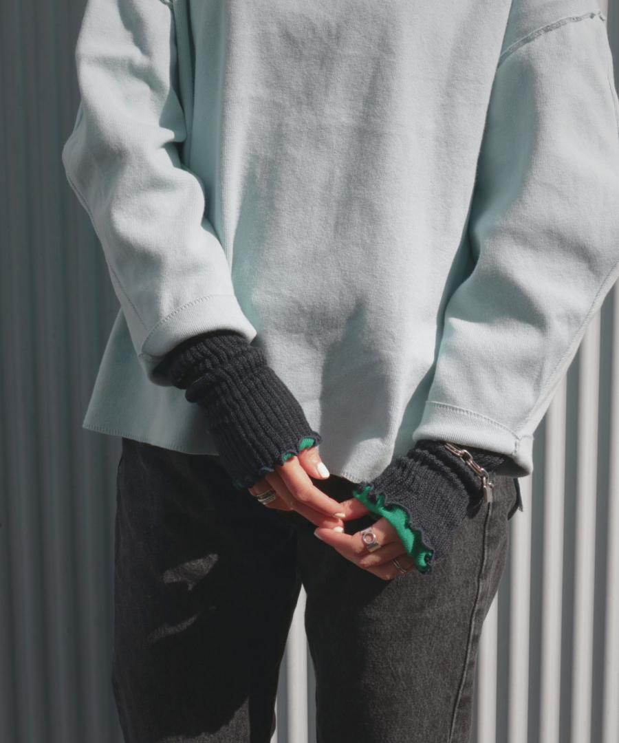 内側コットン 2WAY レッグウォーマー＆アームウォーマー (ロング)