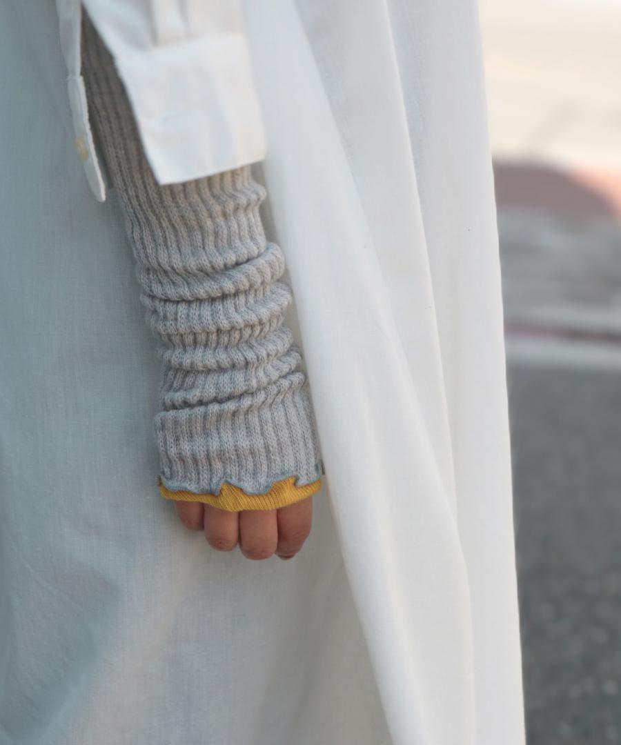 内側コットン 2WAY レッグウォーマー＆アームウォーマー (ロング)