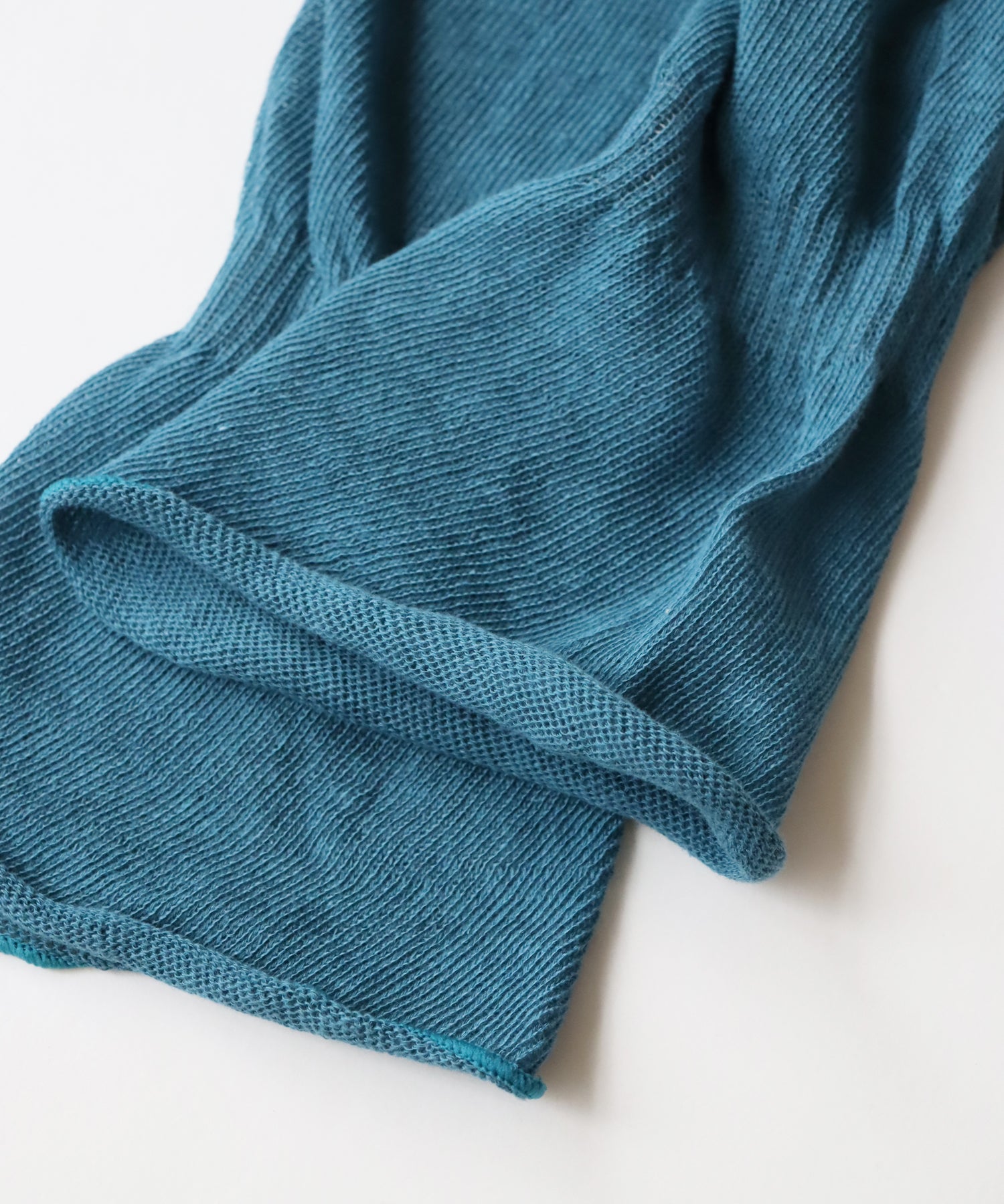 UV加工 コットンリネン ゆる編み アームカバー